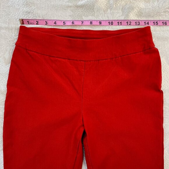 CHICO'S Red Slim Ankle Skinny Casual Pants Slacks Size 4R - Picture 7 of 11